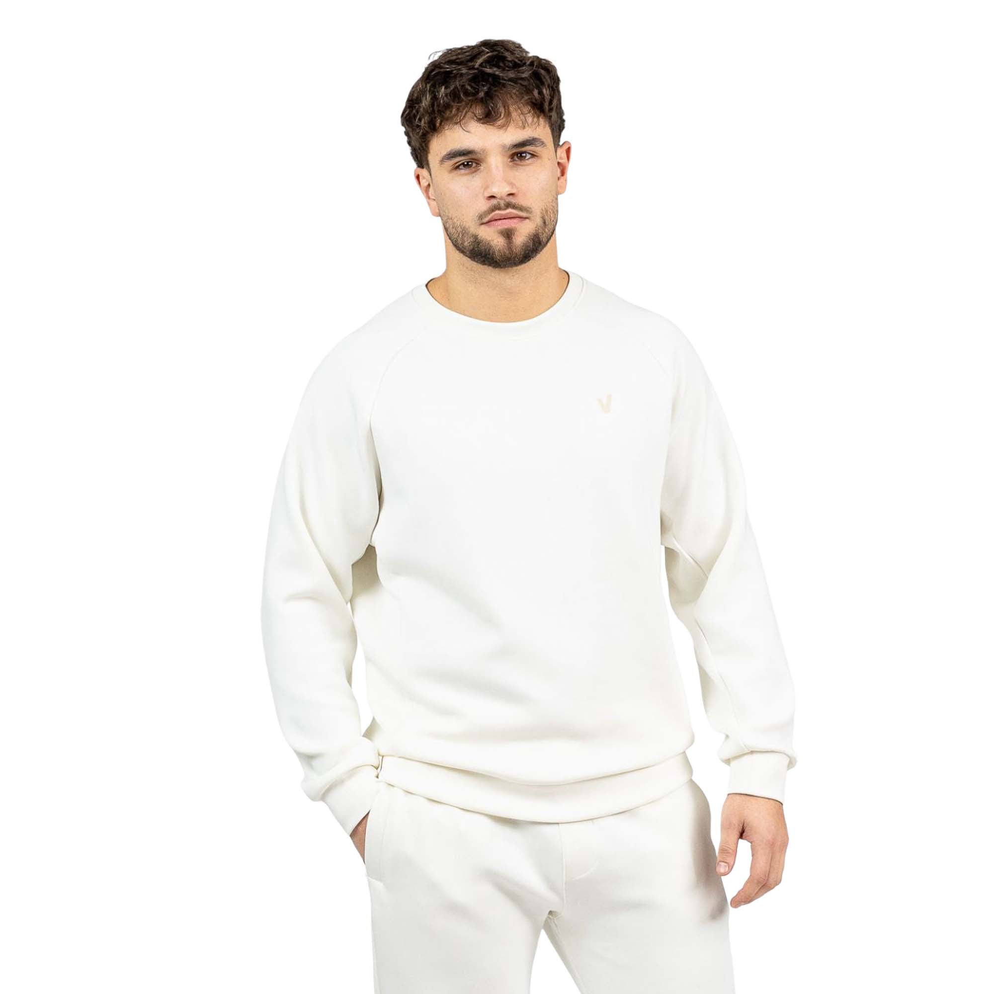 Sudadera sin capucha para entrenamiento unisex Velites - Perla Perla-2