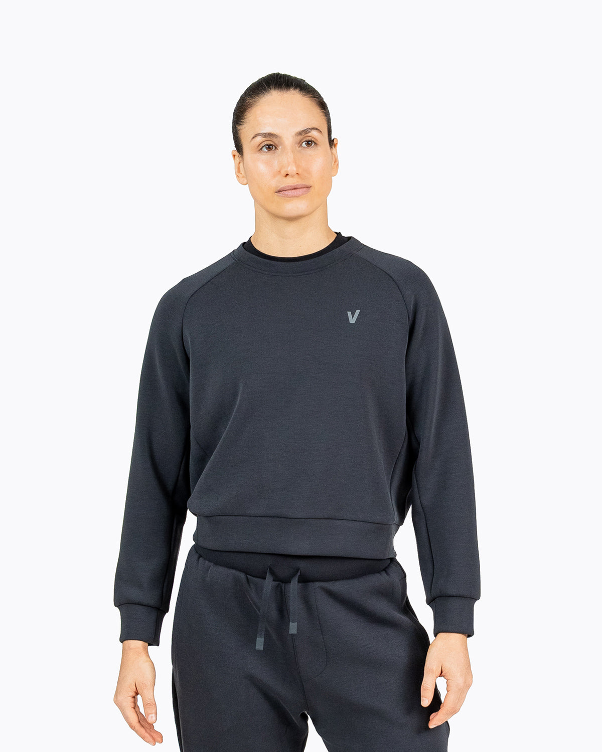 Velites Sudadera de entrenamiento sin capucha HOLO para mujer Azul celeste
