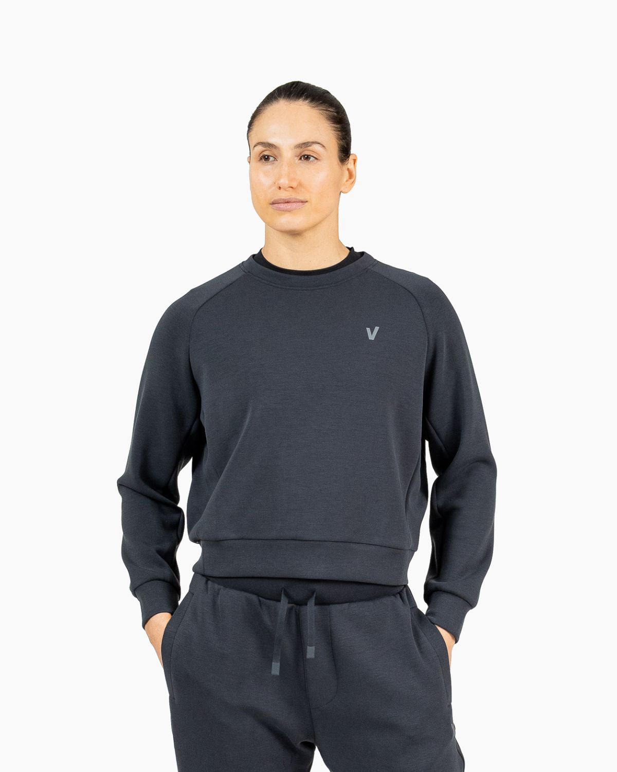 Imagen 2 de Sudadera de entrenamiento sin capucha HOLO para mujer Velites - Negro Negro