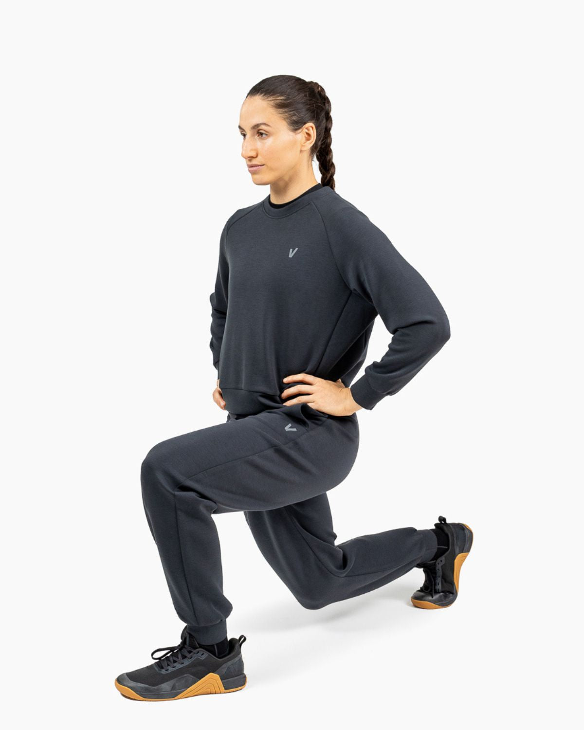 Imagen 4 de Sudadera de entrenamiento sin capucha HOLO para mujer Velites - Negro Negro