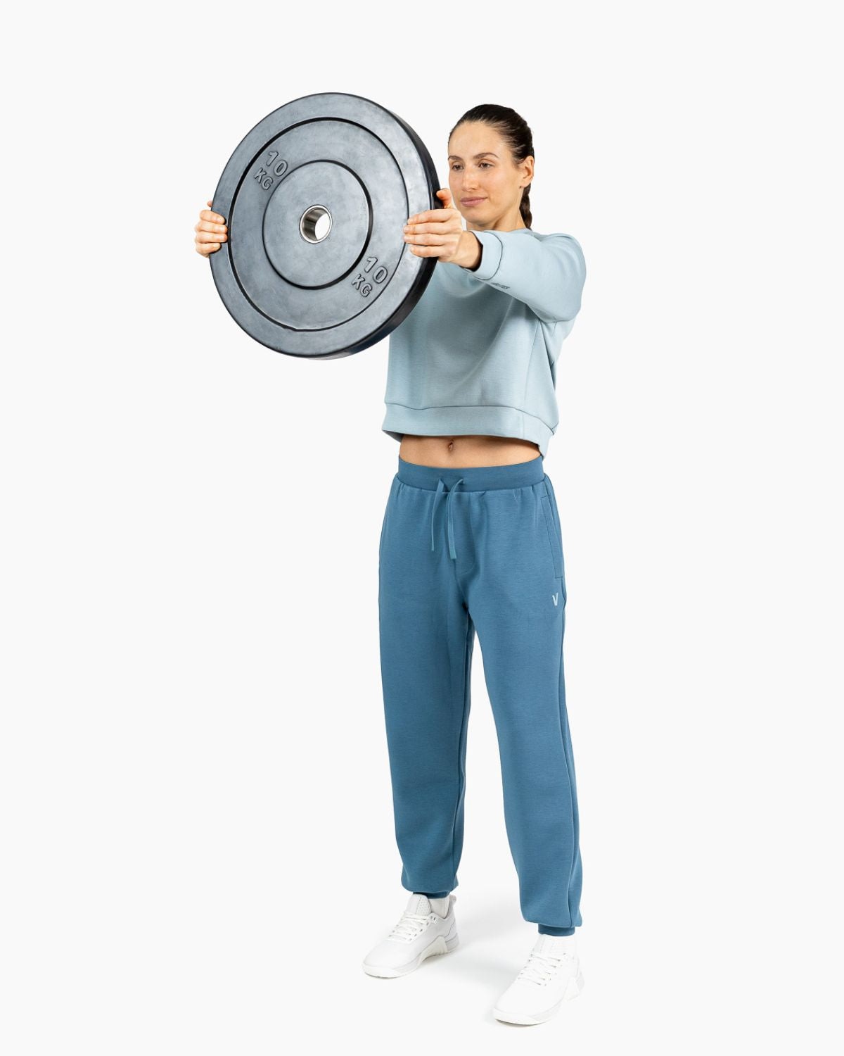 Imagen 3 de Sudadera de entrenamiento sin capucha HOLO para mujer Velites - Azul celeste Azul celeste