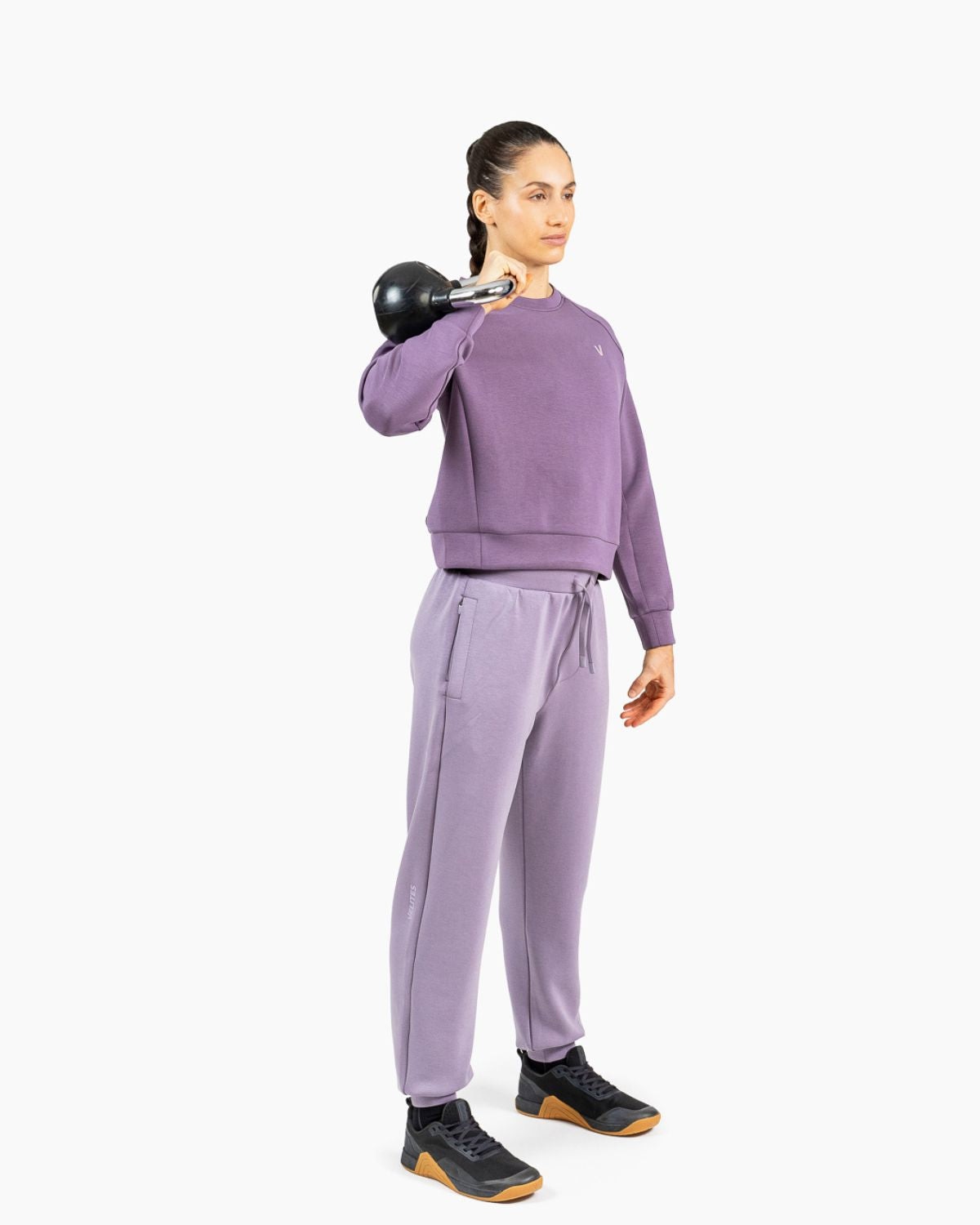 Imagen 5 de Sudadera de entrenamiento sin capucha HOLO para mujer Velites - Morado Morado