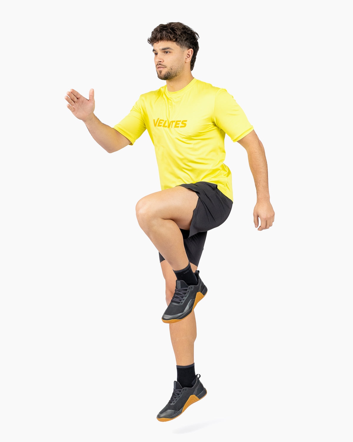 Imagen 4 de Camiseta Holo Perfect Fit Cross Training hombre Velites - Amarillo Flúor Amarillo Flúor