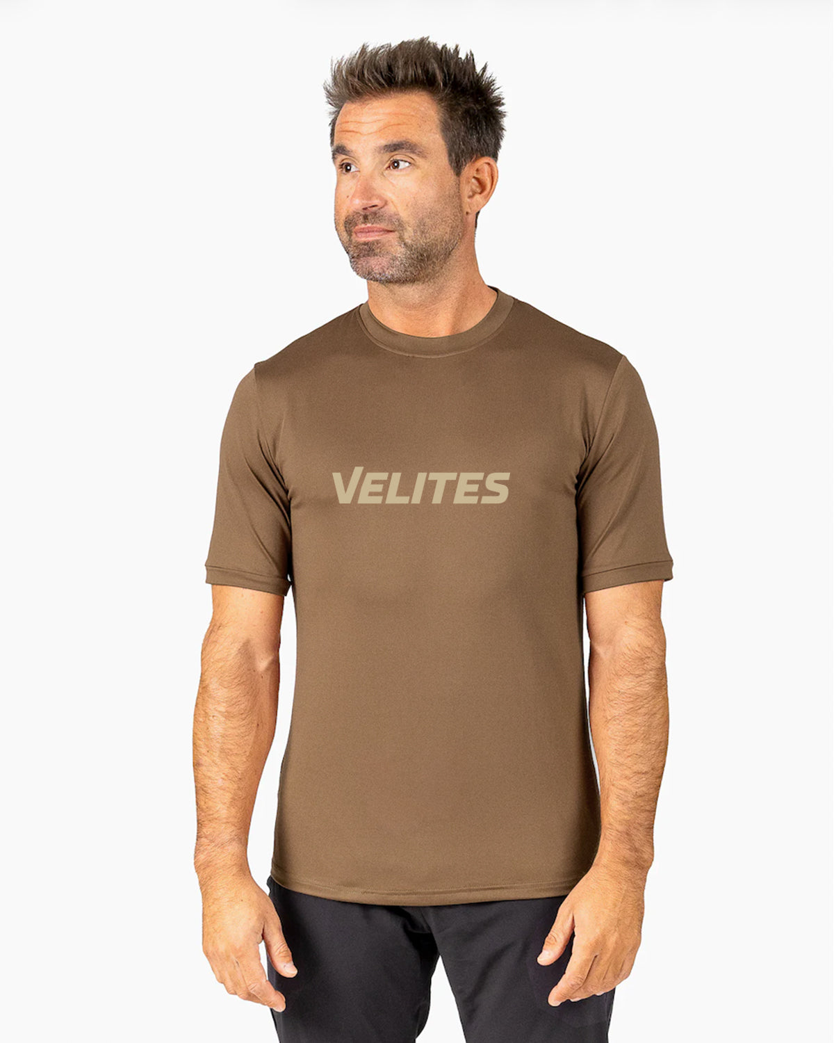 Imagen 2 de Camiseta Holo Perfect Fit Cross Training hombre Velites - Marrón claro Marrón claro