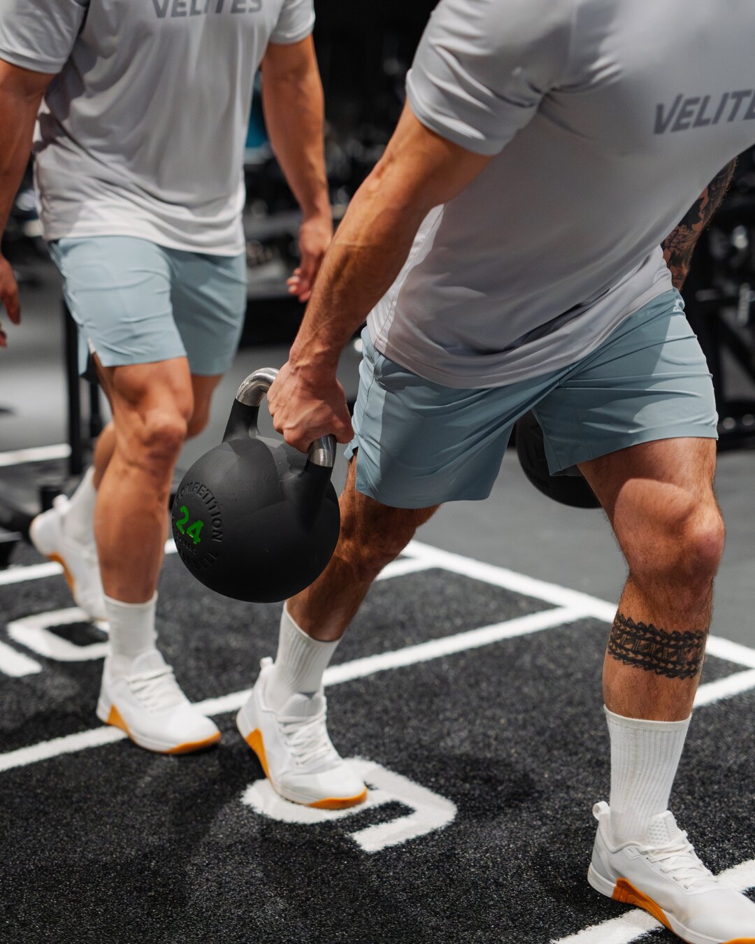 Imagen 7 de Pantalón corto fitness para hombre Holo Velites - Azul celeste Azul celeste