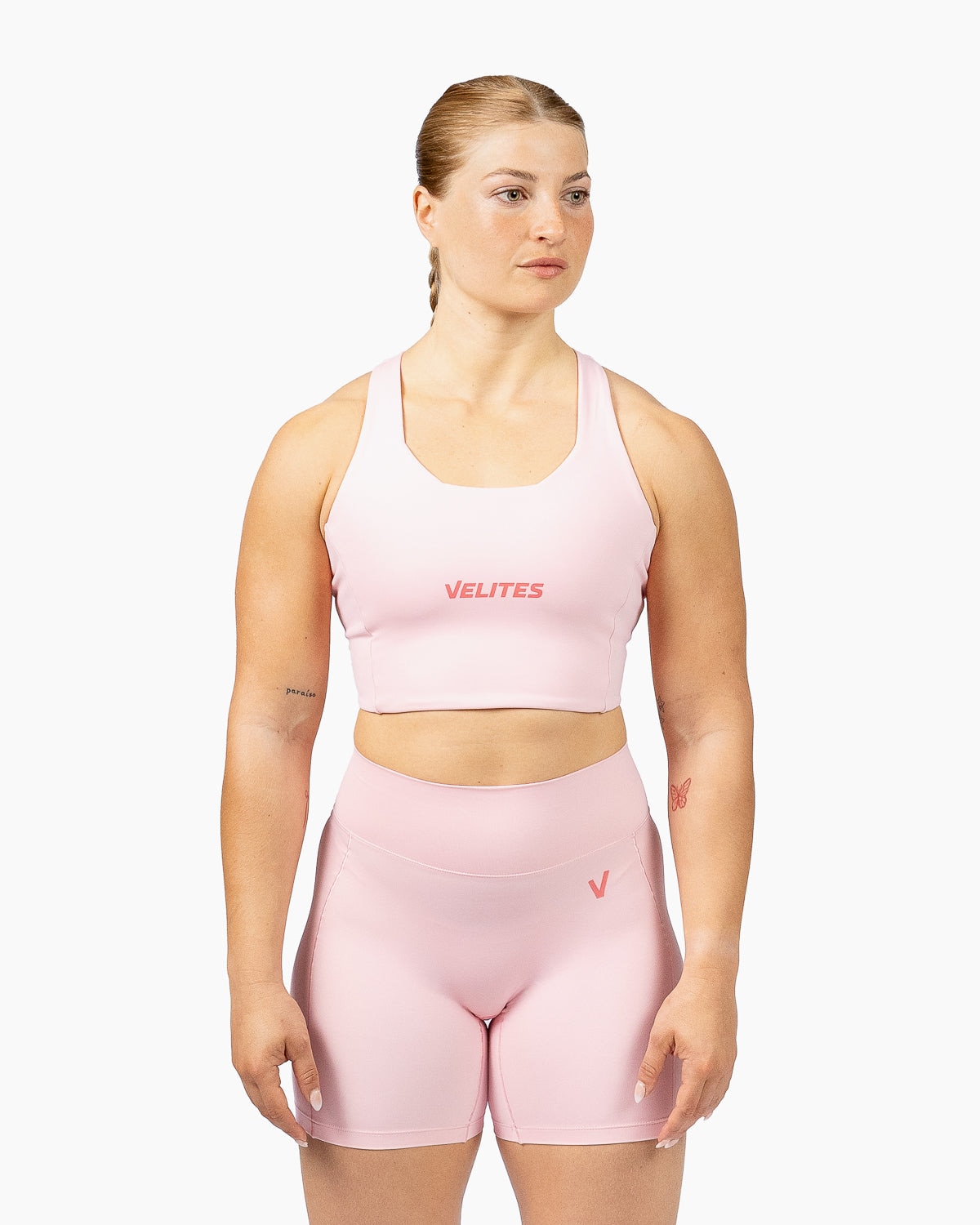 Velites Sujetador de corte alto para entrenamiento mujer Azul eléctrico