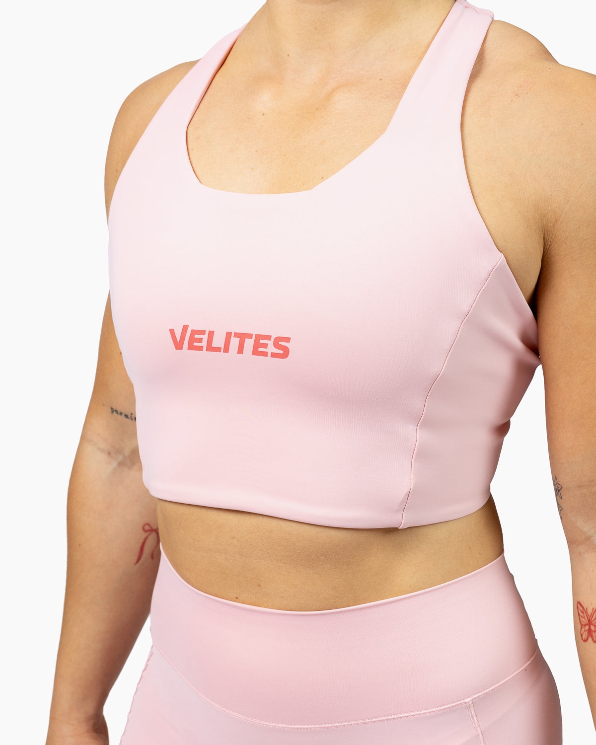 Imagen 2 de Sujetador de corte alto para entrenamiento mujer Velites - Rosa chicle Rosa chicle