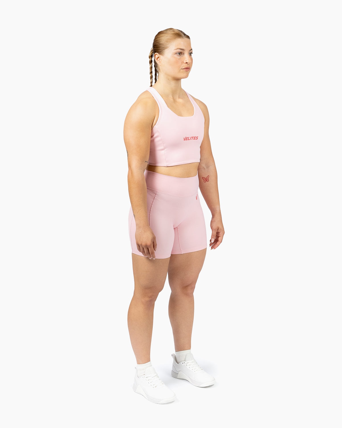 Imagen 4 de Sujetador de corte alto para entrenamiento mujer Velites - Rosa chicle Rosa chicle