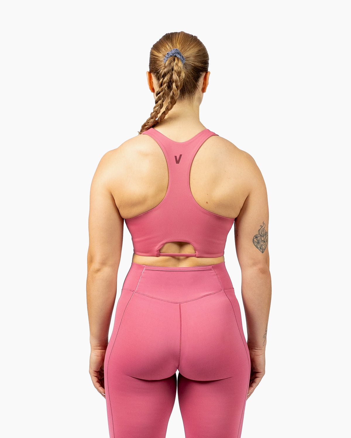 Imagen 2 de Sujetador de corte alto para entrenamiento mujer Velites - Rosa Rosa