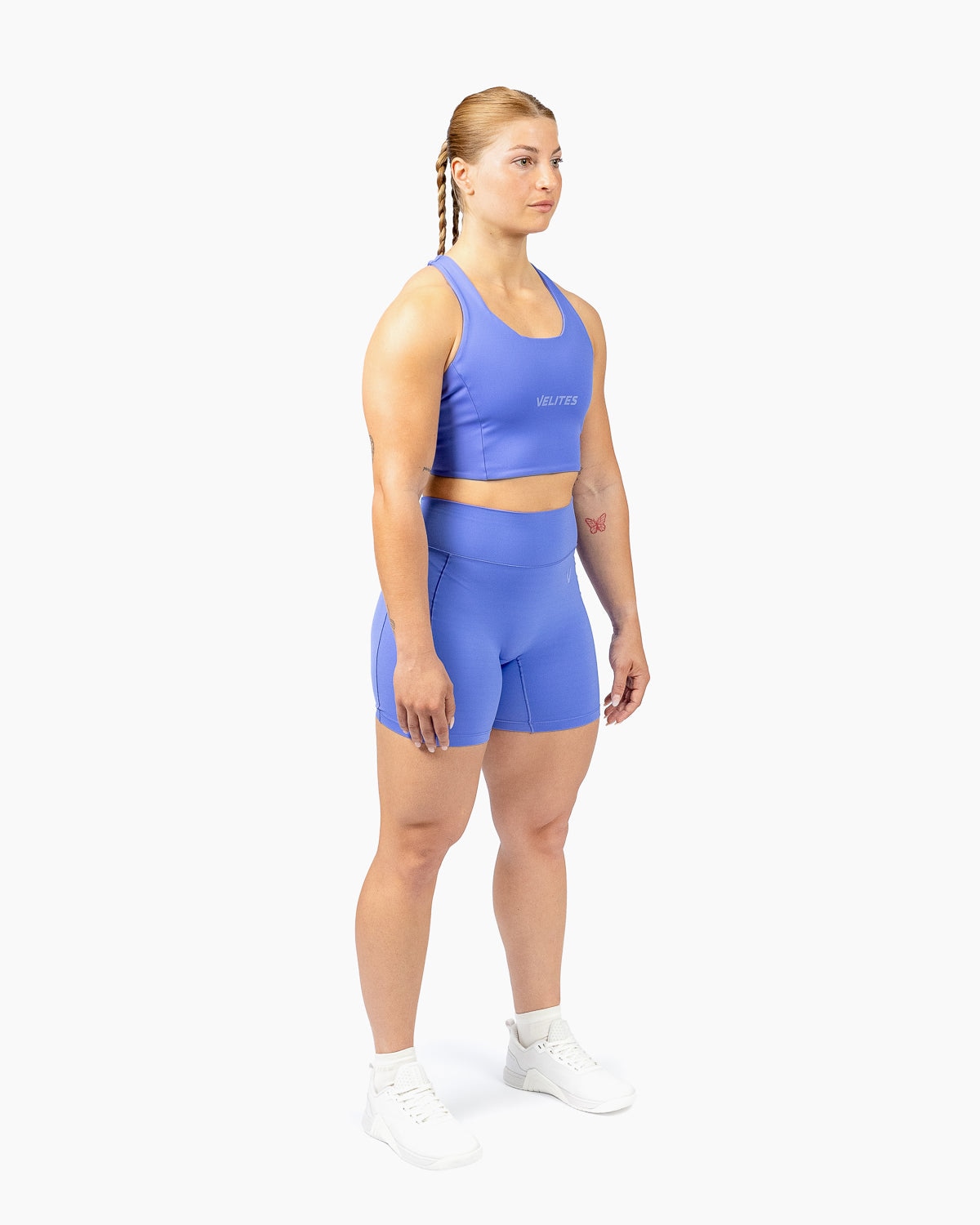 Imagen 5 de Sujetador de corte alto para entrenamiento mujer Velites - Azul eléctrico Azul eléctrico