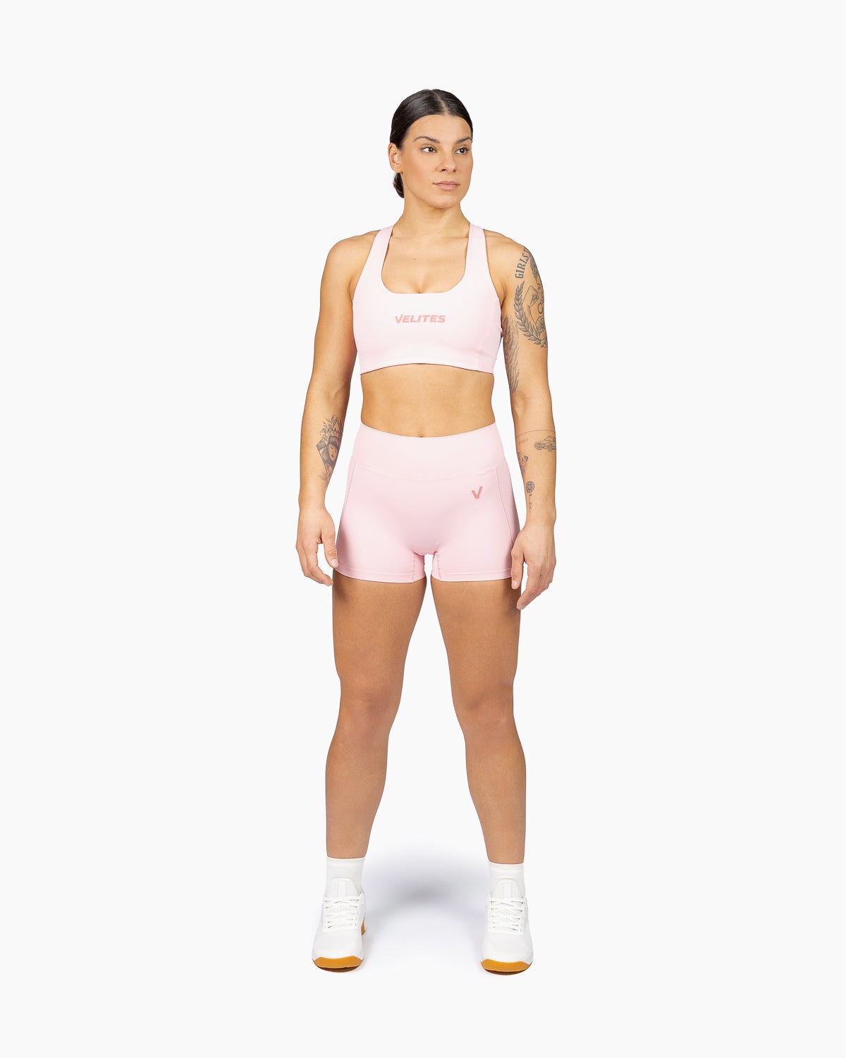 Imagen 2 de Sujetador de corte bajo para entrenamiento mujer Velites - Rosa chicle Rosa chicle