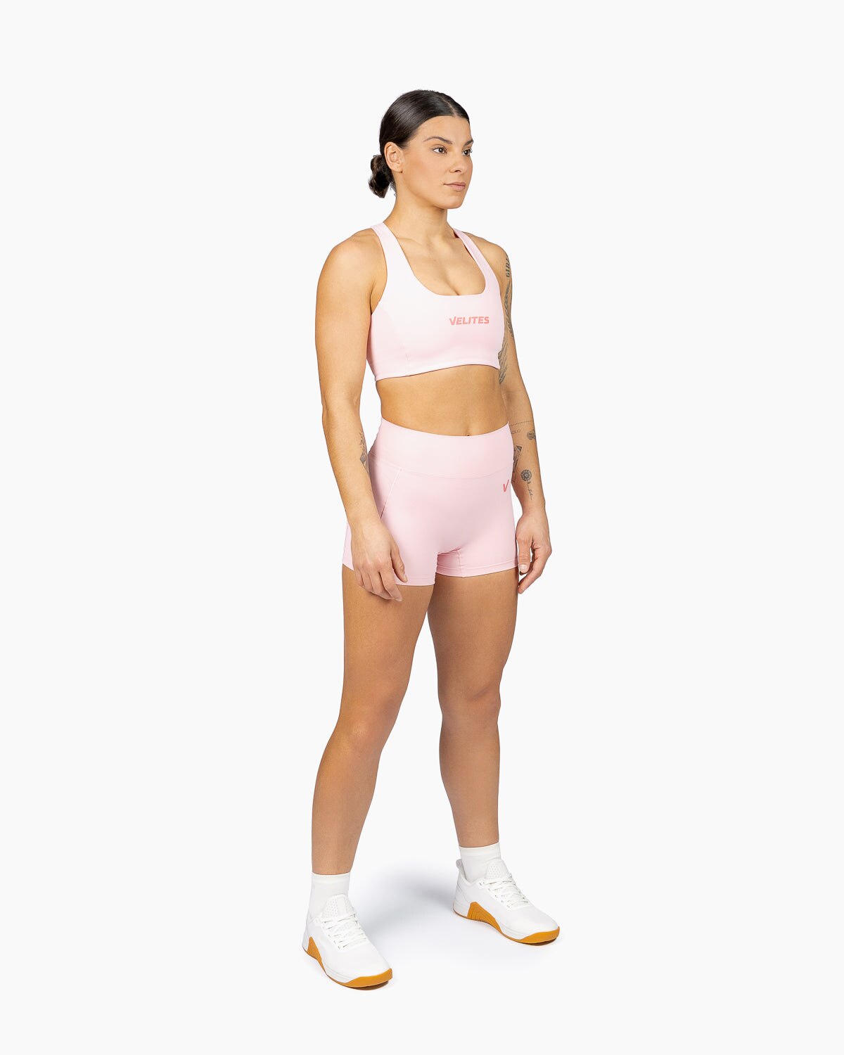 Imagen 4 de Sujetador de corte bajo para entrenamiento mujer Velites - Rosa chicle Rosa chicle