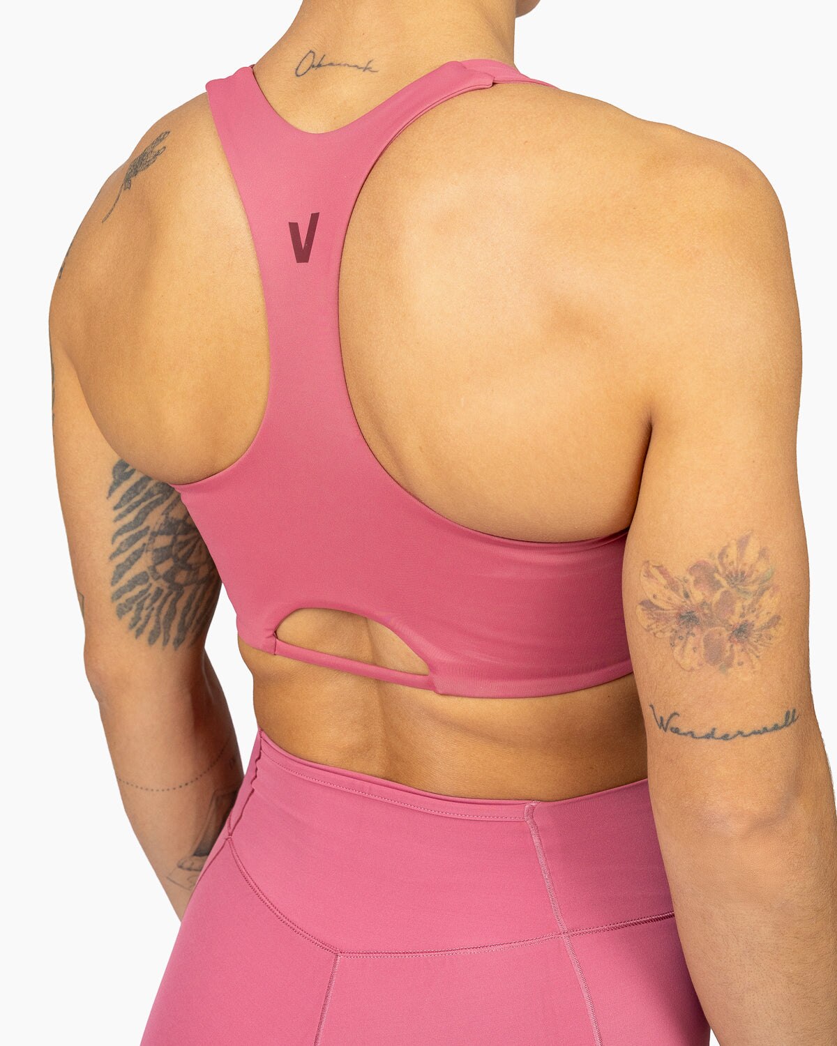 Imagen 3 de Sujetador de corte bajo para entrenamiento mujer Velites - Rosa Rosa