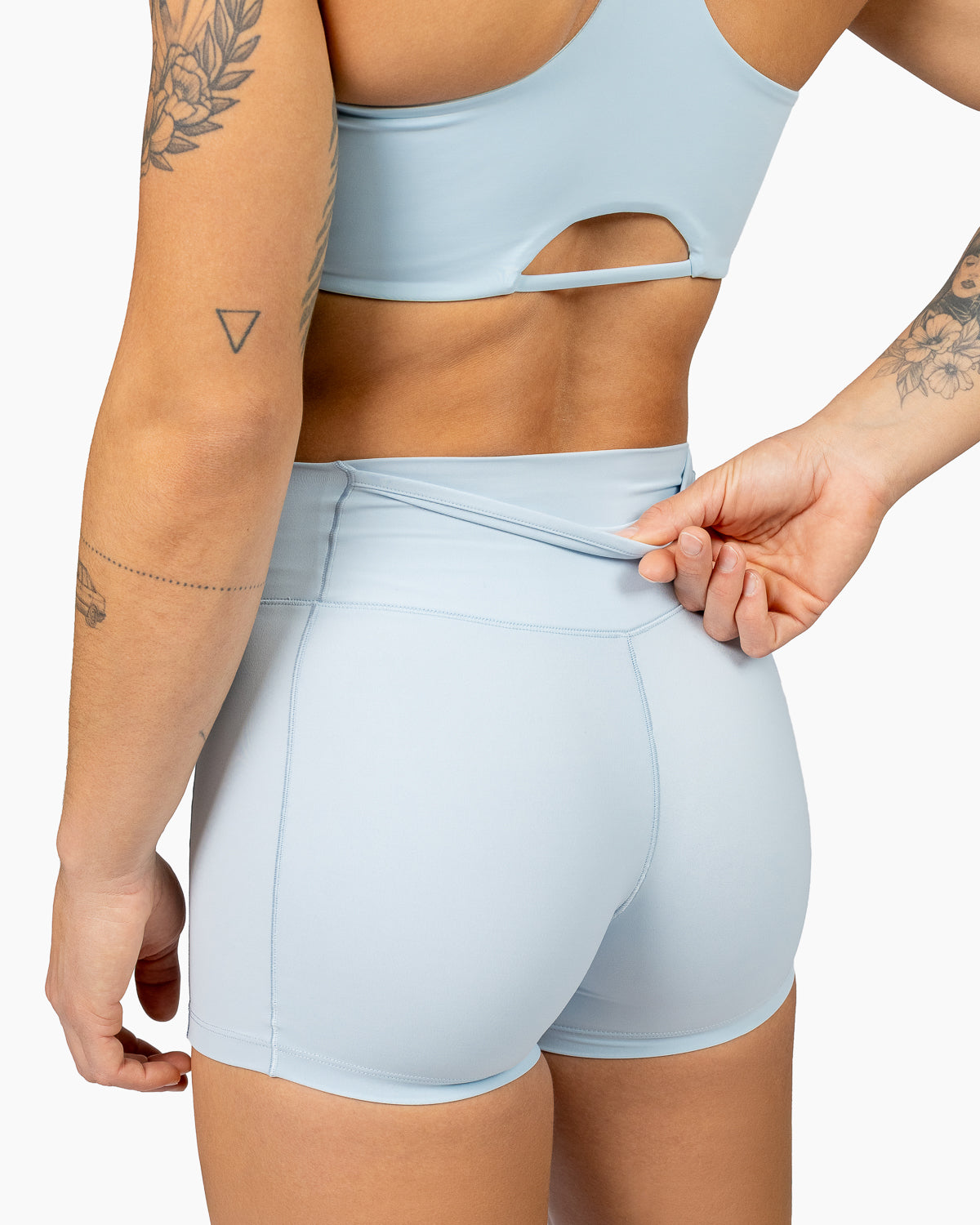 Imagen 3 de Sujetador de corte bajo para entrenamiento mujer Velites - Azul claro Azul claro