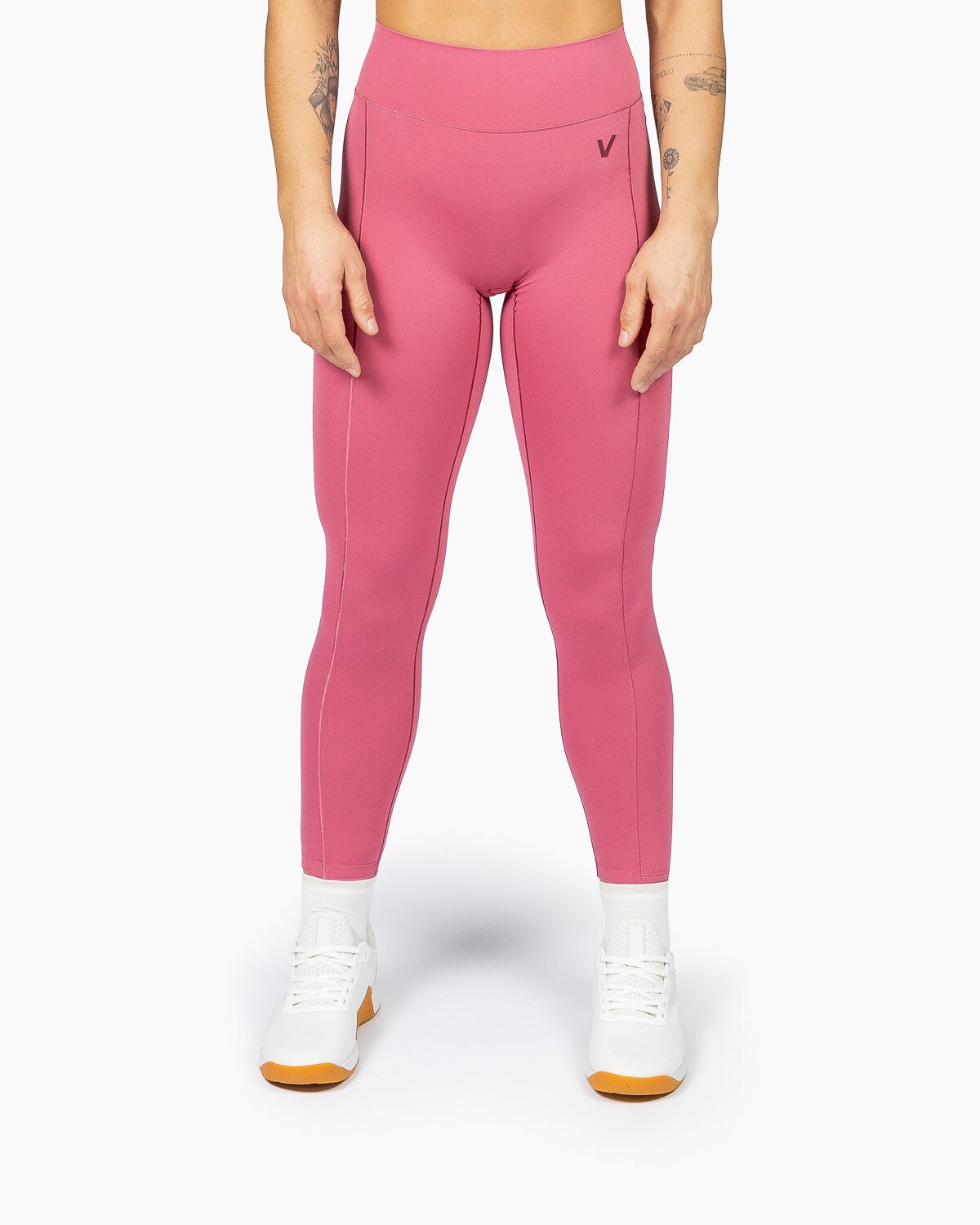 Imagen 2 de Leggins largos para entrenamiento mujer Velites - Rosa Rosa