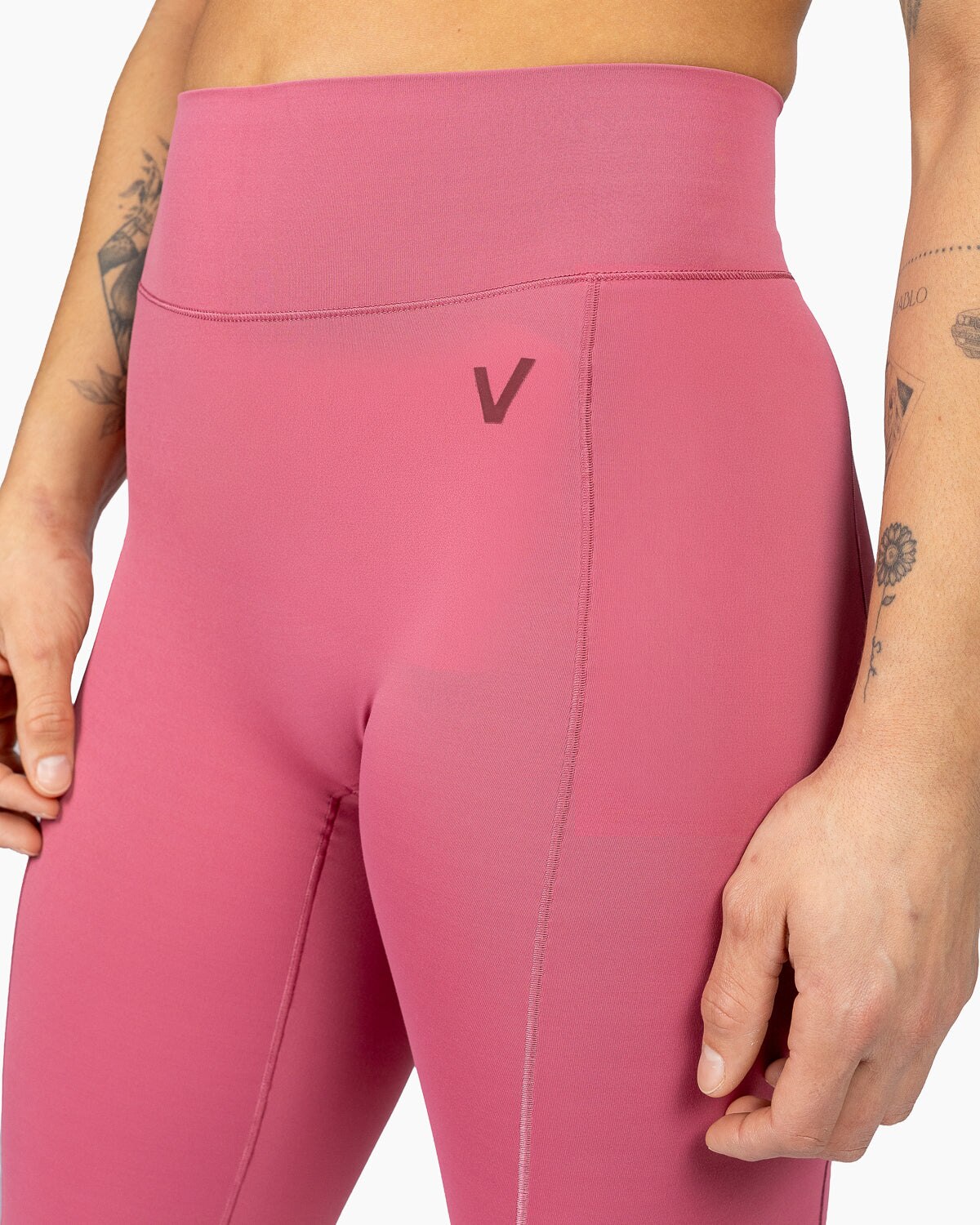 Imagen 4 de Leggins largos para entrenamiento mujer Velites - Rosa Rosa
