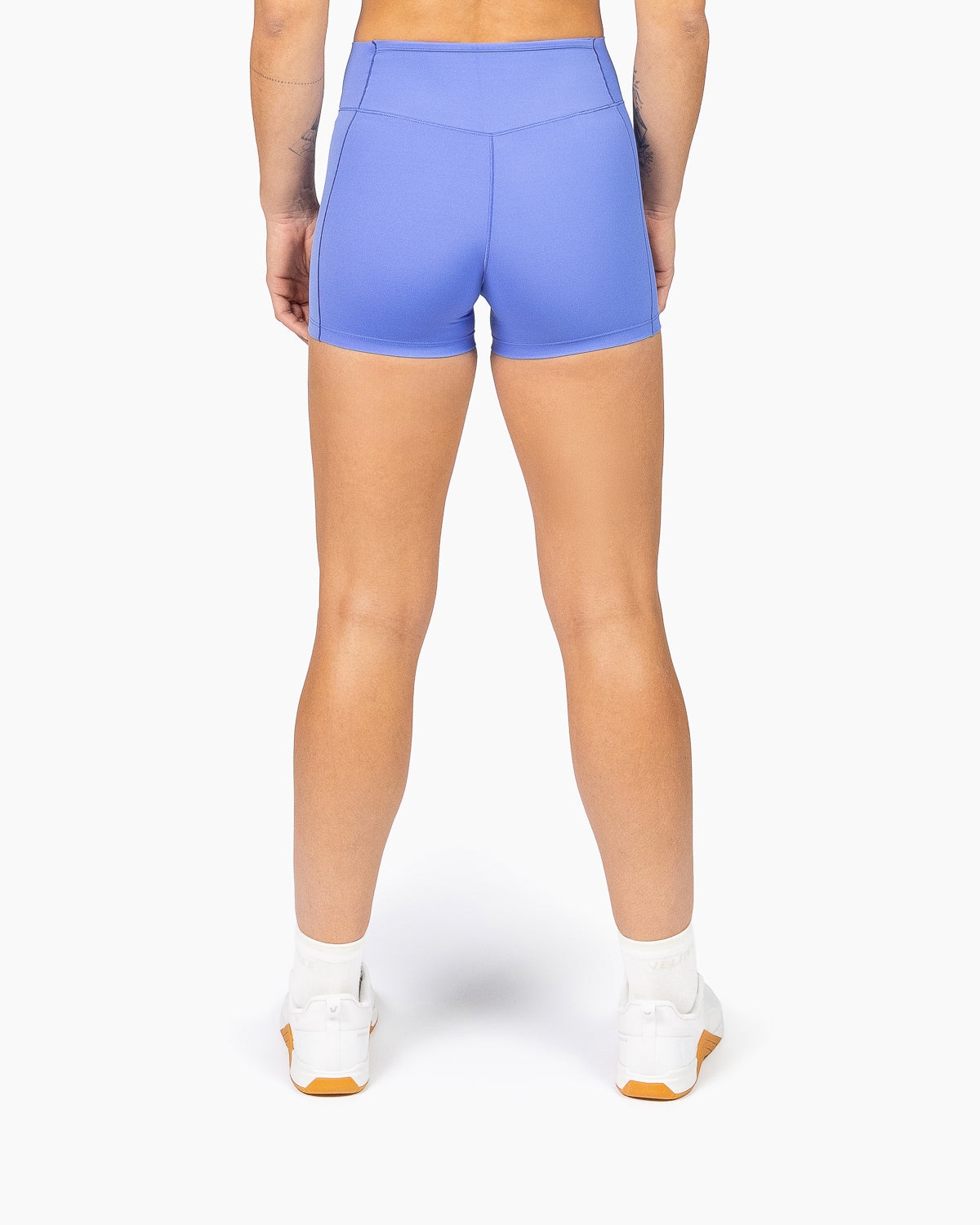 Leggins cortos para entrenamiento mujer Velites - Azul eléctrico Azul eléctrico-5