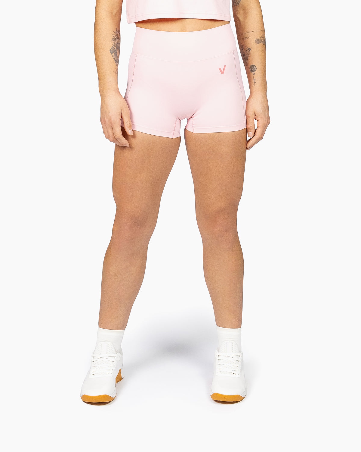Leggins cortos para entrenamiento mujer Velites - Rosa chicle Rosa chicle-4
