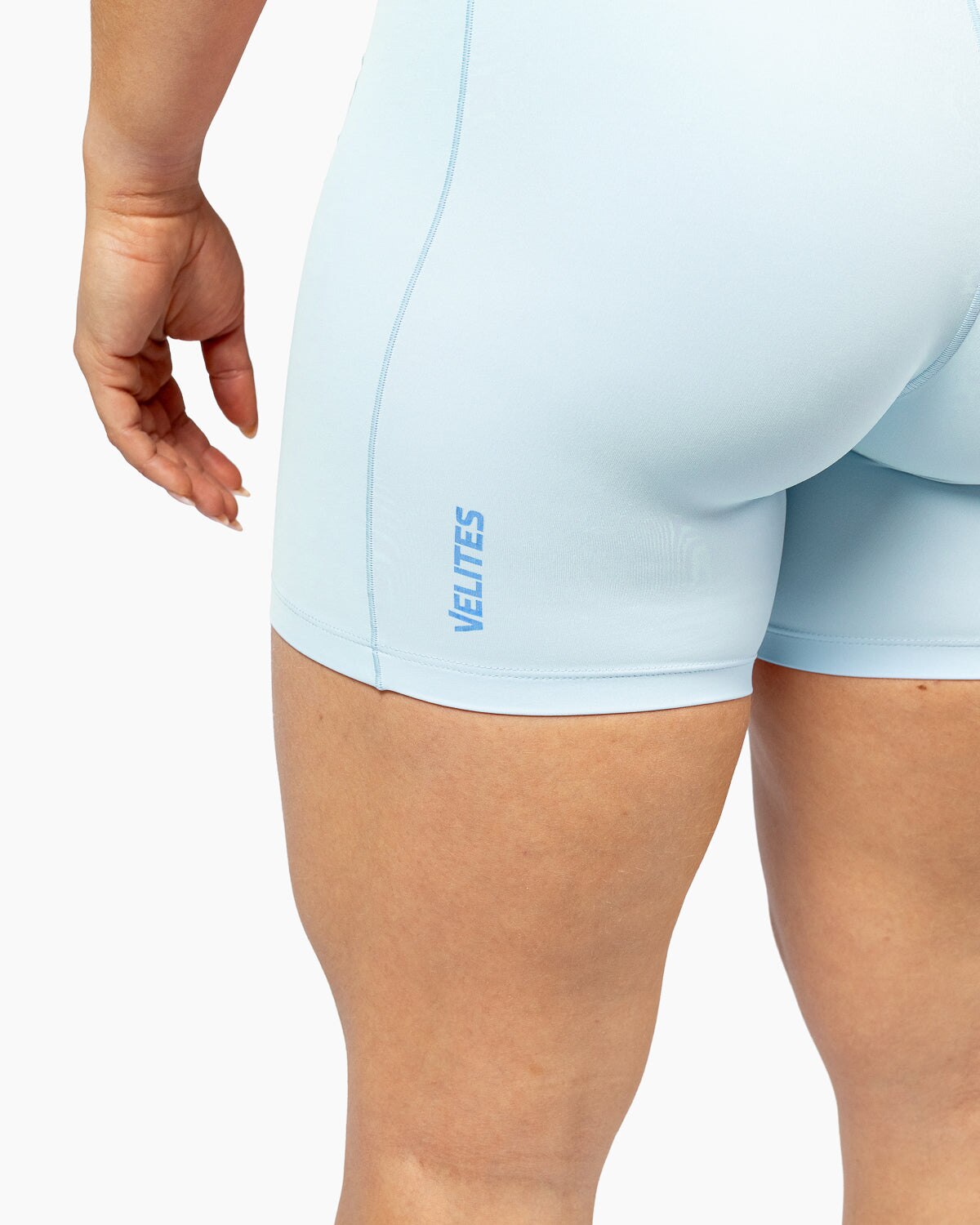Imagen 6 de Leggins medios para entrenamiento mujer Velites - Azul claro Azul claro