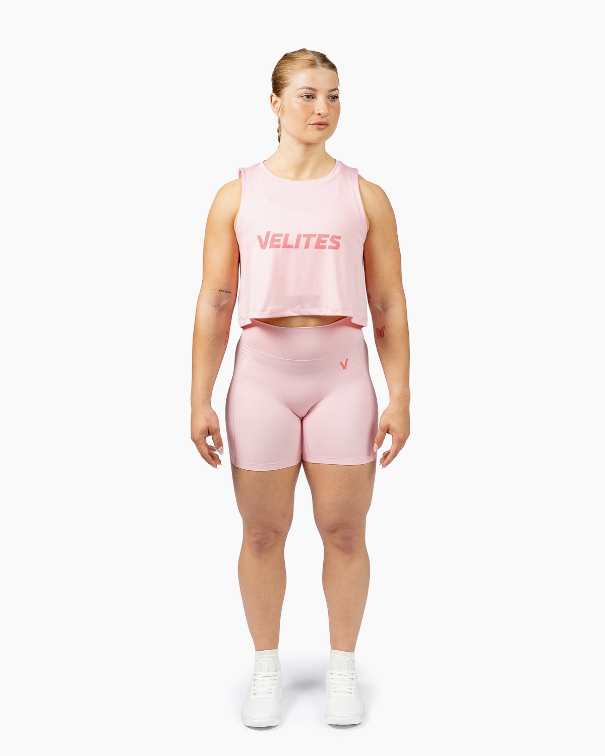 Imagen 0 de Leggins medios para entrenamiento mujer Velites Rosa chicle