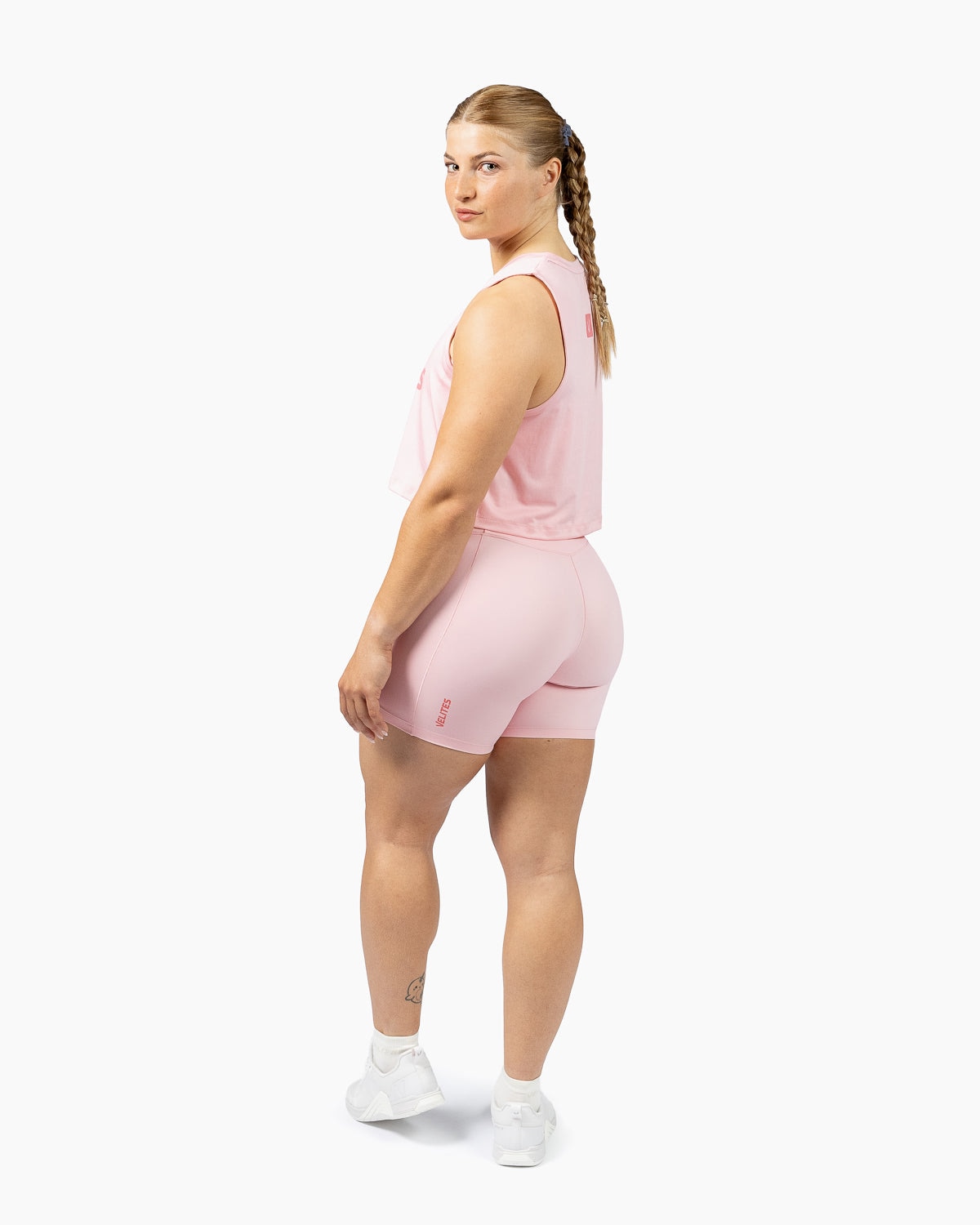 Imagen 2 de Leggins medios para entrenamiento mujer Velites - Rosa chicle Rosa chicle