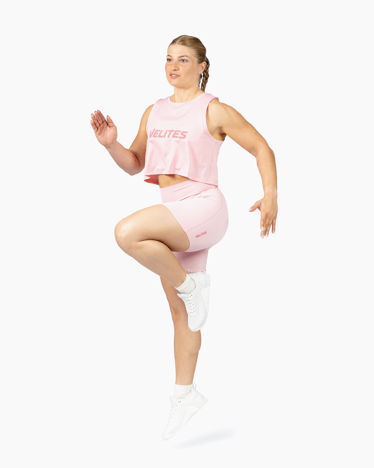 Imagen 6 de Leggins medios para entrenamiento mujer Velites - Rosa chicle Rosa chicle