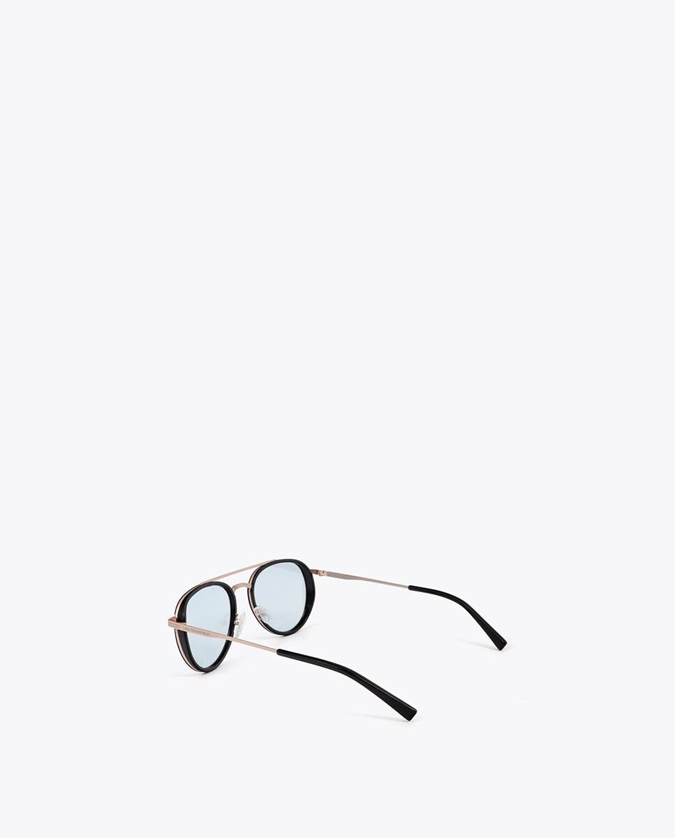 Gafas de sol de mujer tipo aviador con lente fotocromática - Lola Casademunt - Azul Azul-2