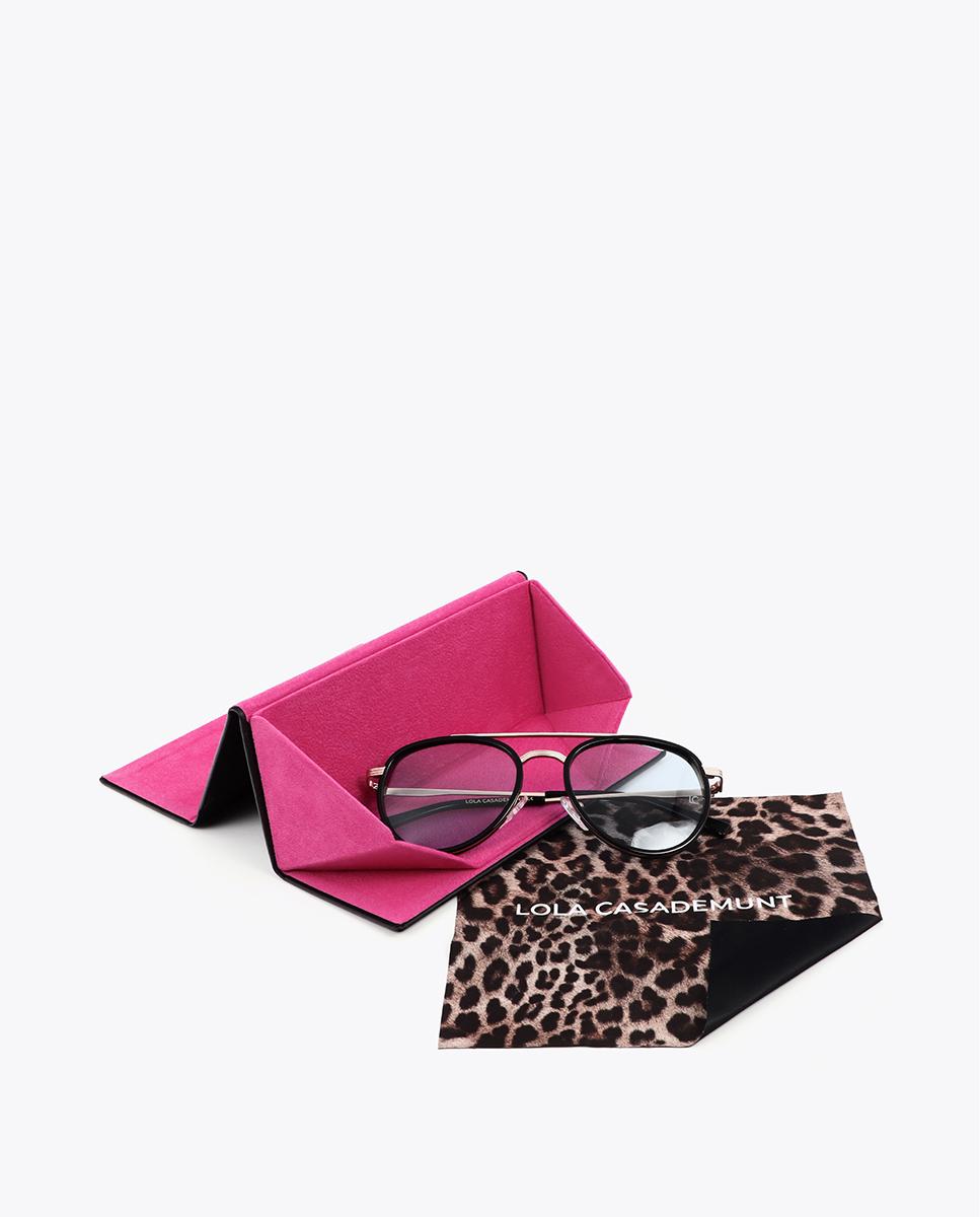 Gafas de sol de mujer tipo aviador con lente fotocromática - Lola Casademunt - Azul Azul-5