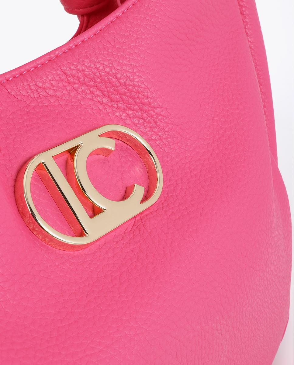 Bolso shopper de asas anudadas y cierre de cremallera - Lola Casademunt - Fucsia Fucsia-6