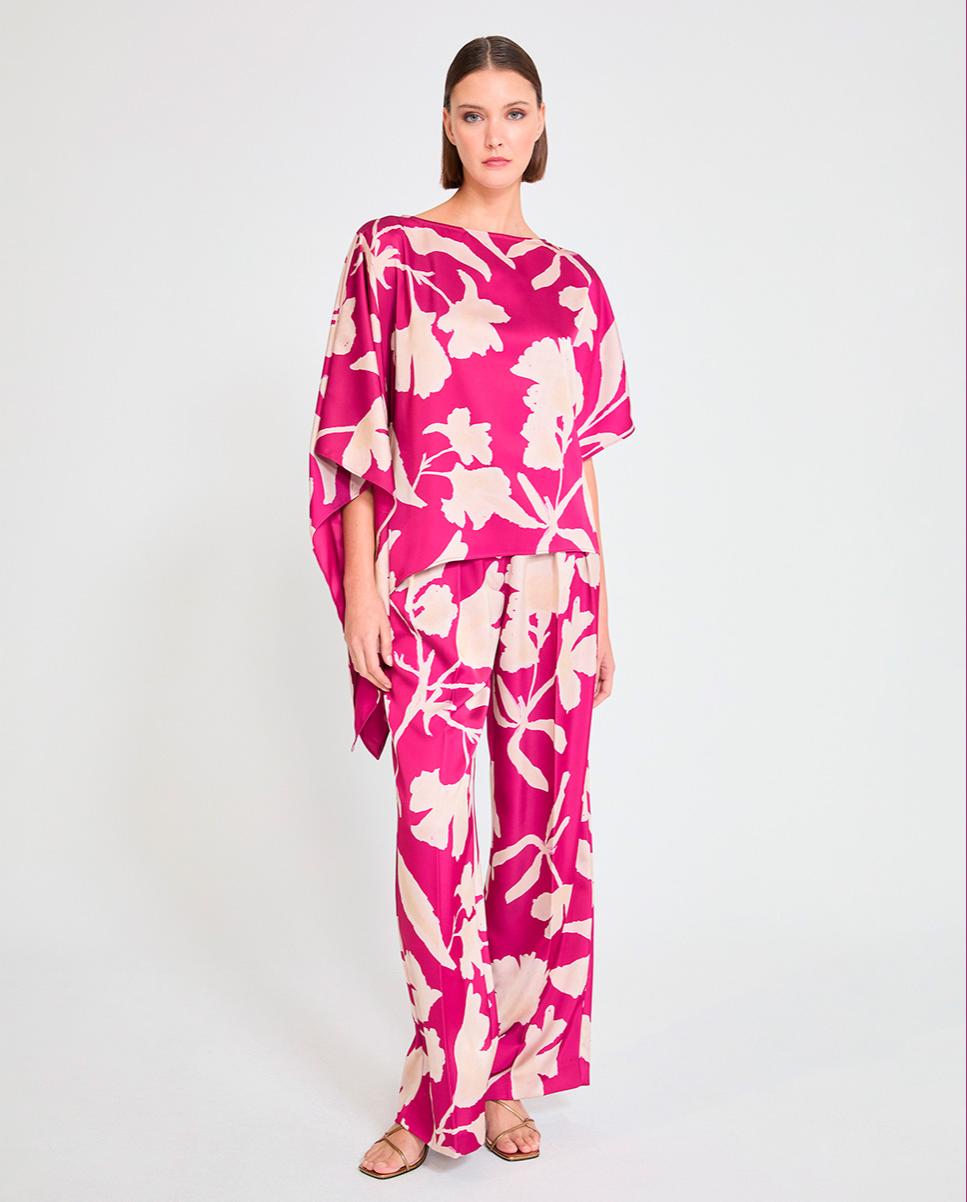 Lola Casademunt - Pantalón ancho de mujer wideleg estampado.