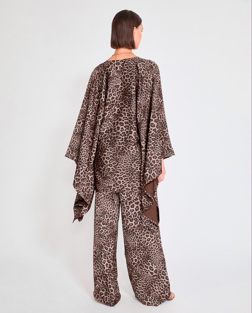 Blusón de mujer amplio animal print - Lola Casademunt - Multicolor Multicolor-3