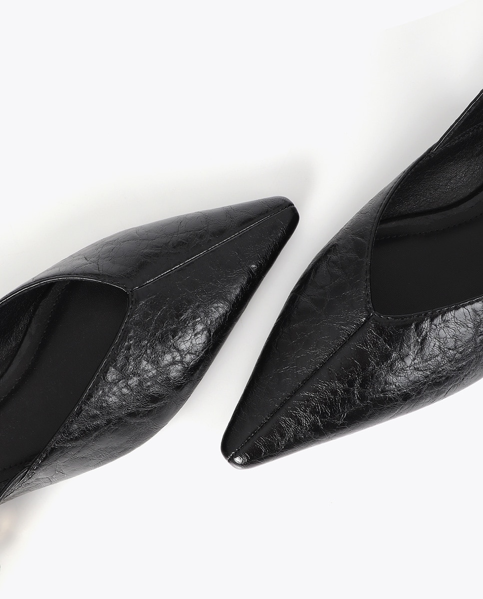 Mules planos de mujer hebilla leopardo - Lola Casademunt - Negro Negro-4
