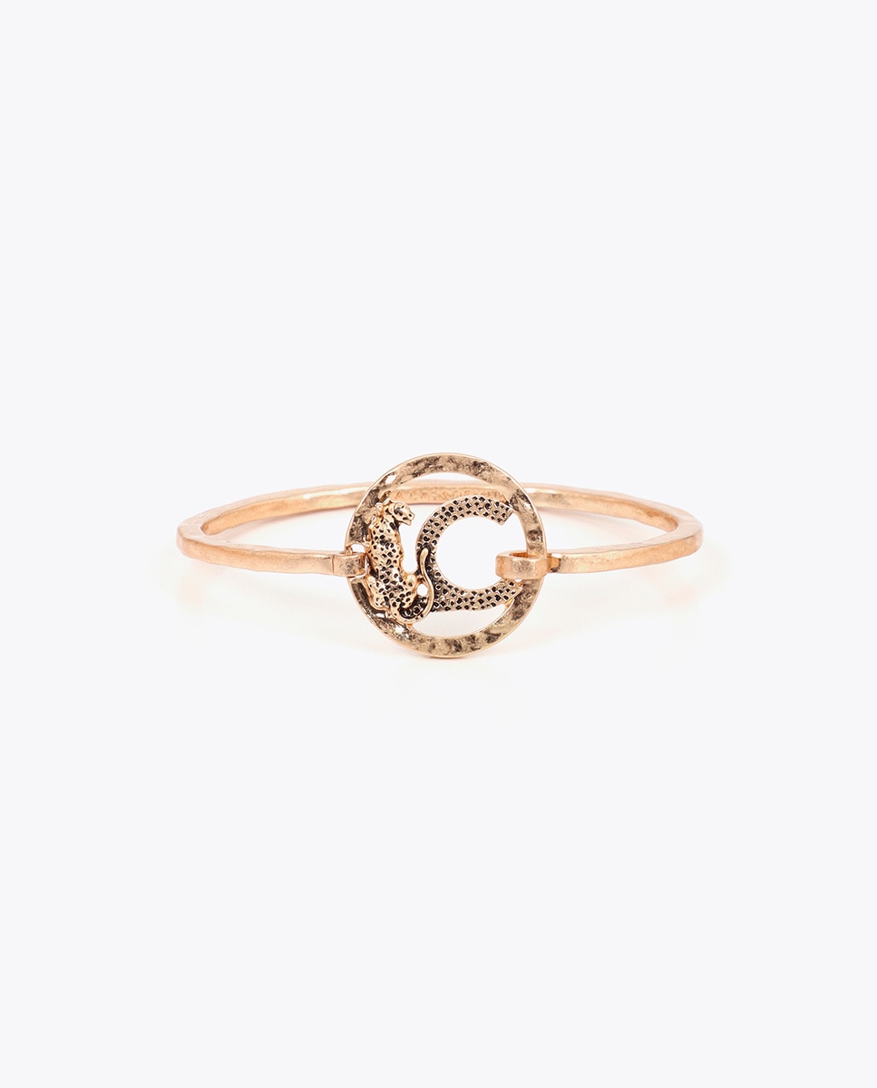 Imagen 0 de Pulsera rígida con logo lc animal Oro