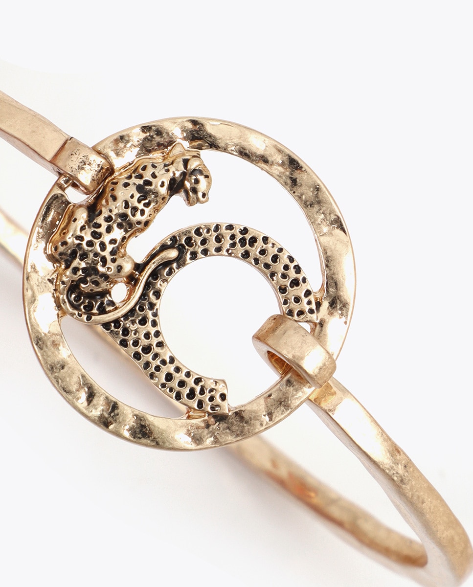 Pulsera rígida con logo lc animal - Lola Casademunt - Oro Oro-4