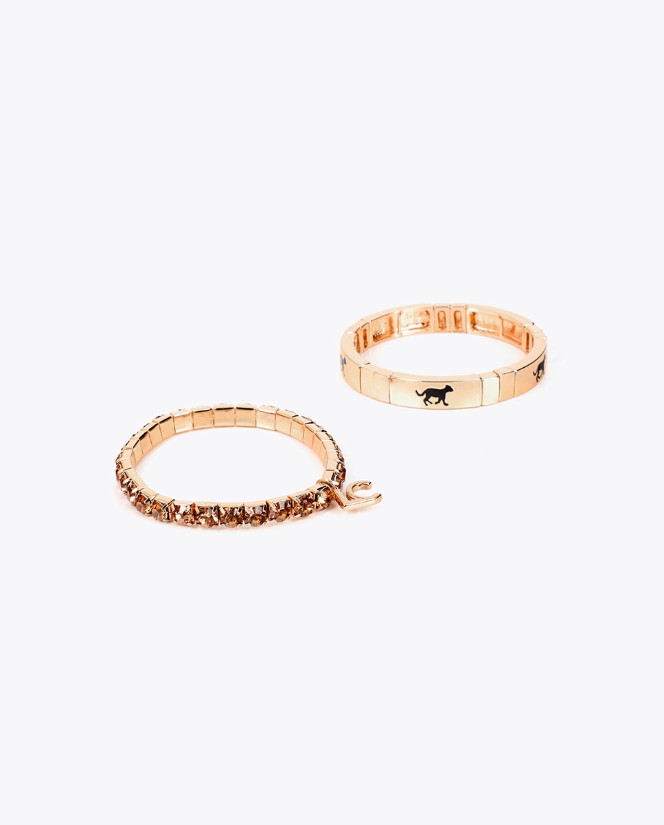 Imagen 1 de Conjunto de pulseras elásticas lacado personalizado - Lola Casademunt - Naranja Naranja