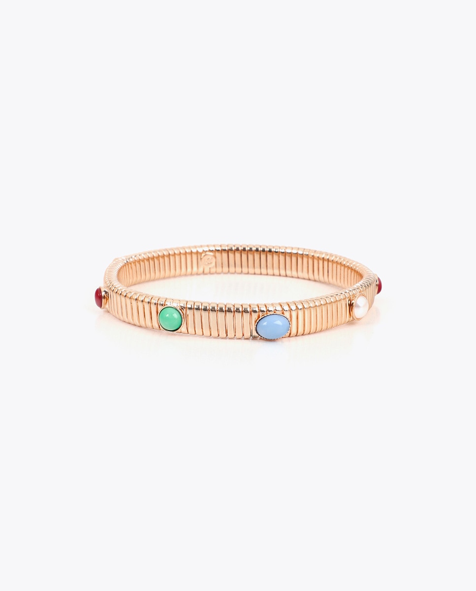 Pulseras textura relieve con incrustaciones - Lola Casademunt - Multicolor Multicolor-3