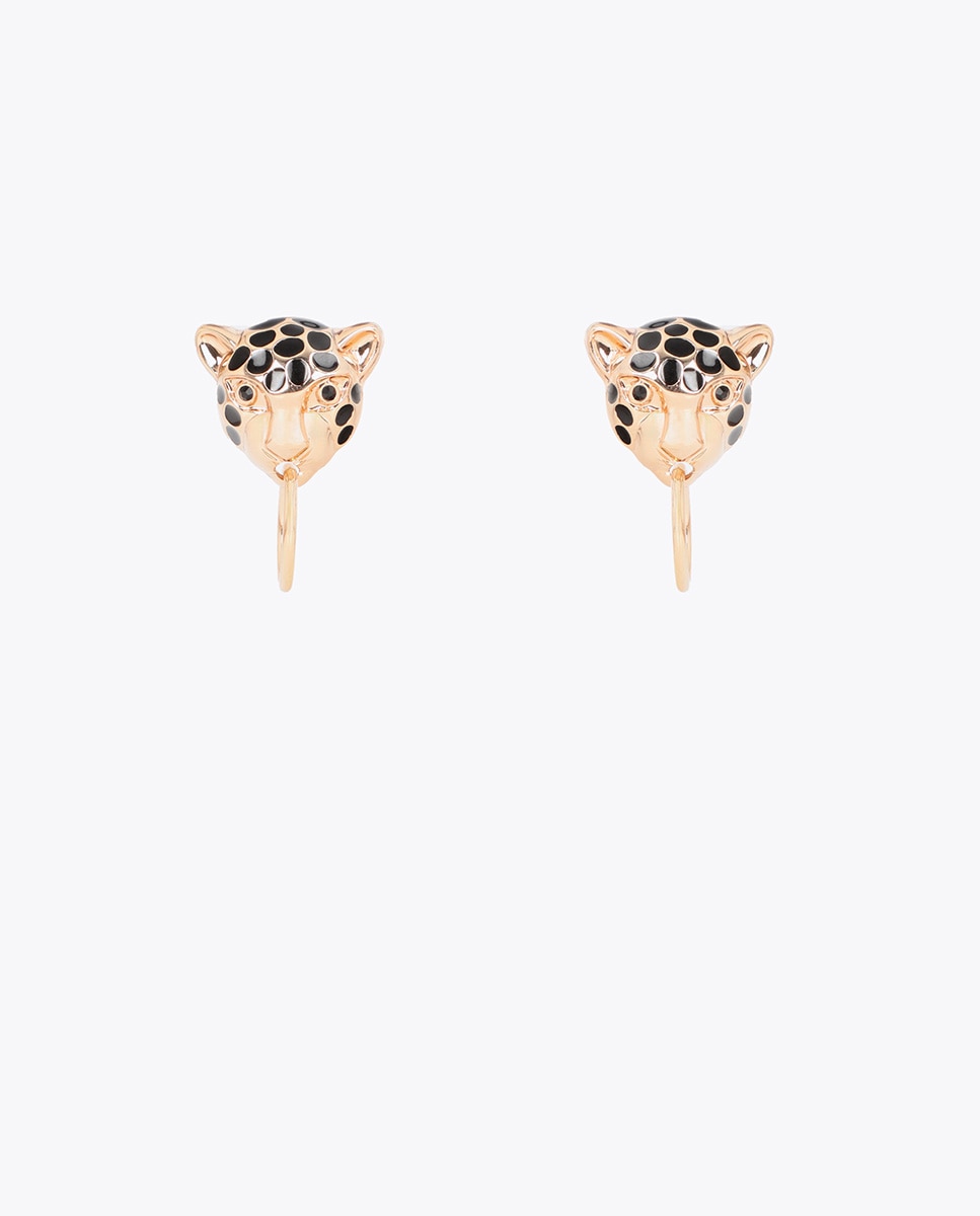 Pendientes leopardo con aro - Lola Casademunt - Oro Oro-1