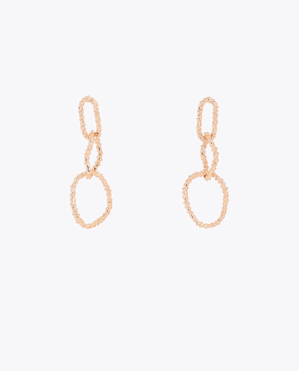 Pendientes multicadena textura - Lola Casademunt - Oro Oro-1