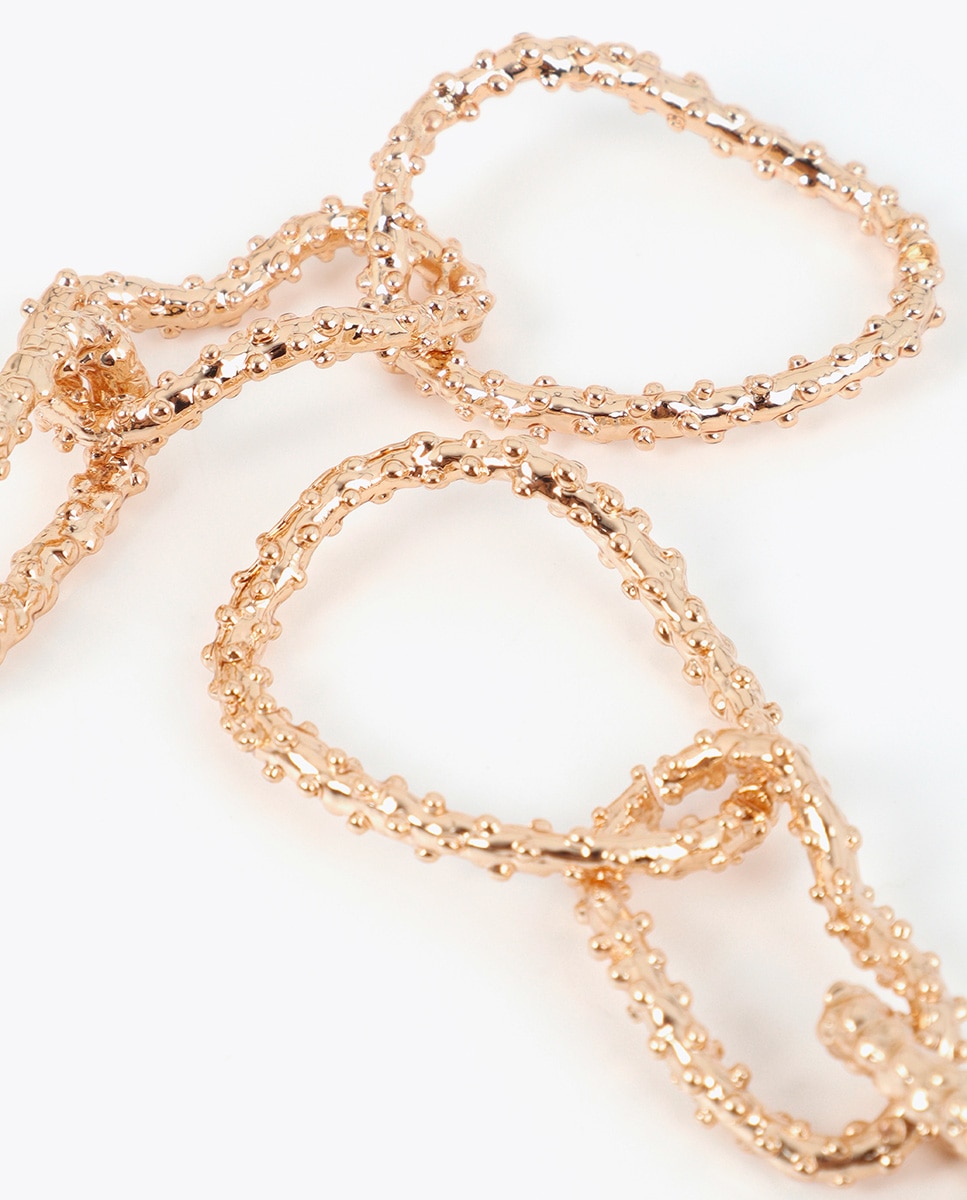 Pendientes multicadena textura - Lola Casademunt - Oro Oro-5