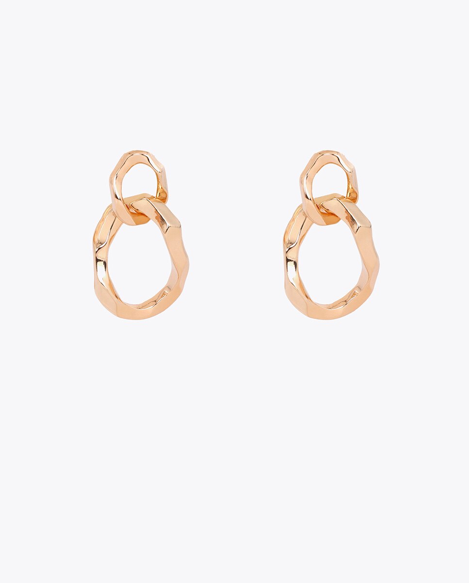 Pendientes doble arandela con textura - Lola Casademunt - Oro Oro-1