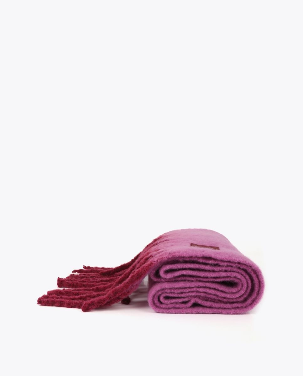 Bufanda básica con detalle flecos degradados - Lola Casademunt - Magenta claro Magenta claro-4