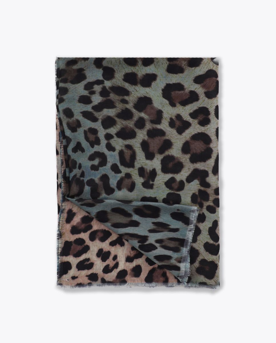 Imagen 1 de Fular con estampado animal degradado - Lola Casademunt - Azul Azul