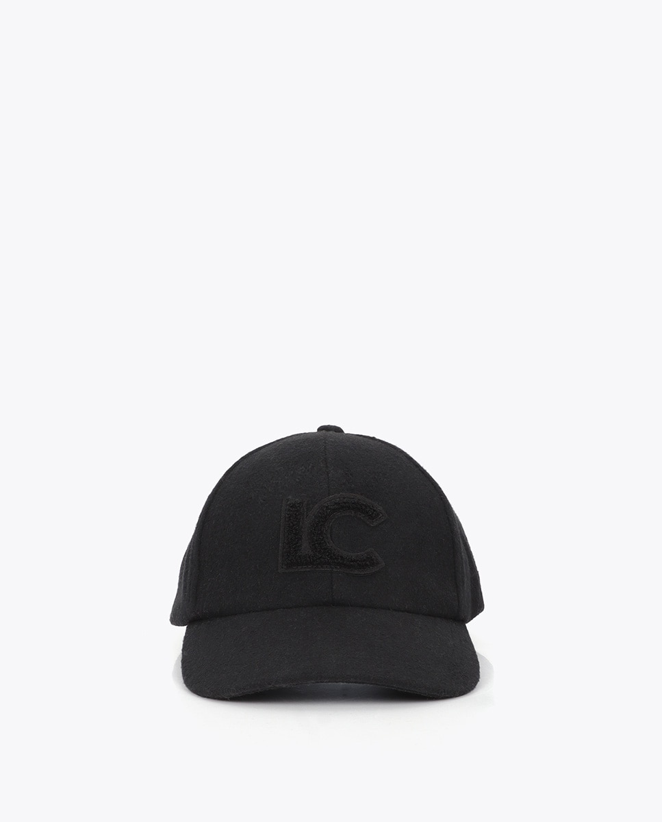 Gorra en tejido tipo gros grain con parche logotipo - Lola Casademunt - Negro Negro-1
