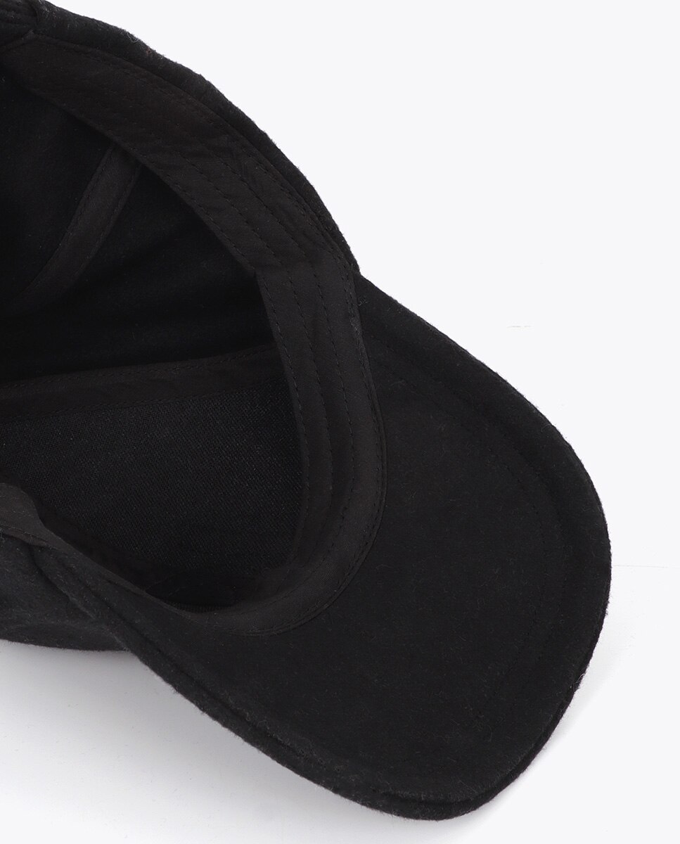 Gorra en tejido tipo gros grain con parche logotipo - Lola Casademunt - Negro Negro-4