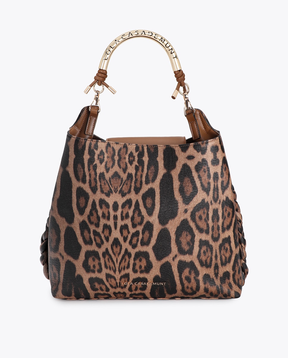 Shopper 1981 animal print efecto piel - Lola Casademunt - Acacia / Marrón Acacia / Marrón-1