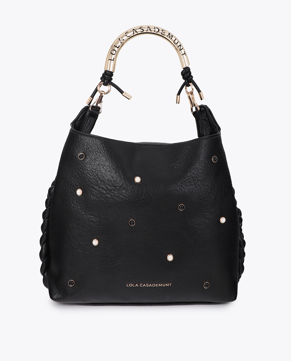 Shopper 1981 con tachas - Lola Casademunt - Negro Negro-1