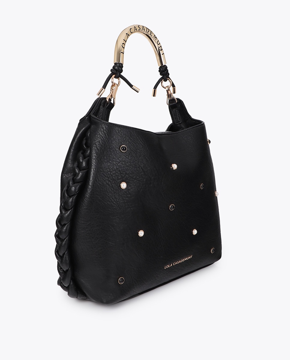 Shopper 1981 con tachas - Lola Casademunt - Negro Negro-3