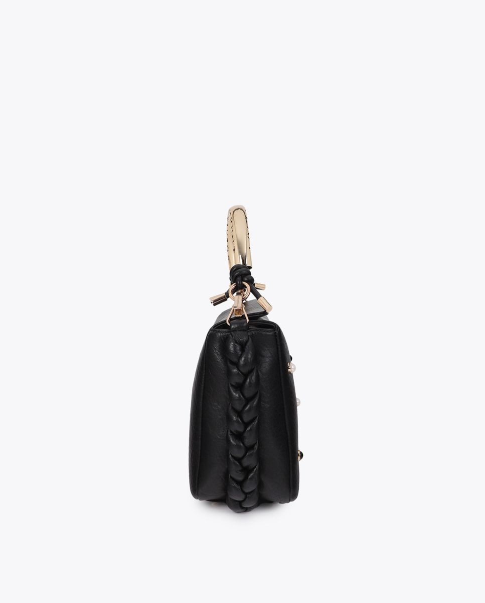 Bandolera mediana 1981 con tachas - Lola Casademunt - Negro Negro-2