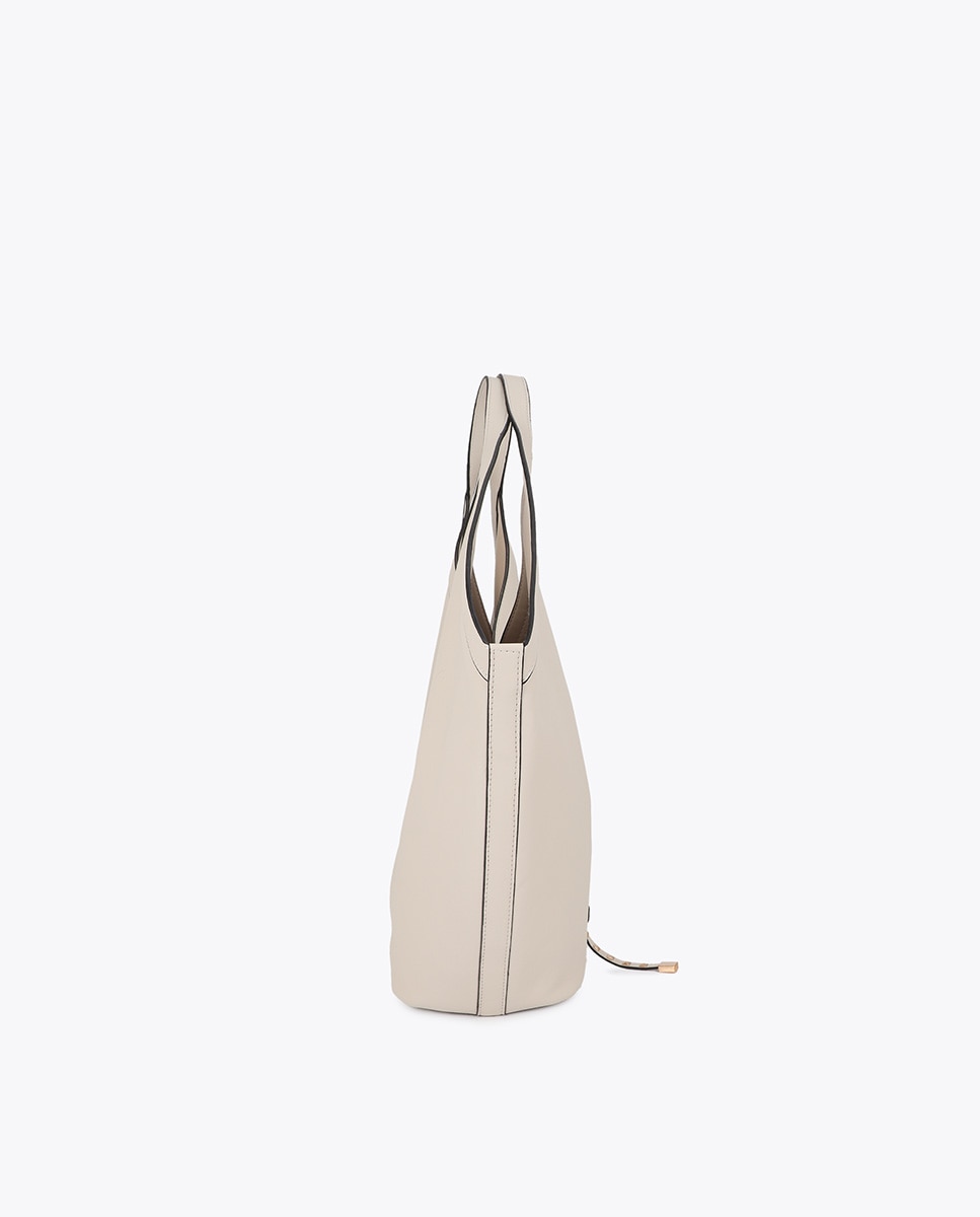 Shopper efecto piel con tira mini tachas - Lola Casademunt - Humo Humo-2