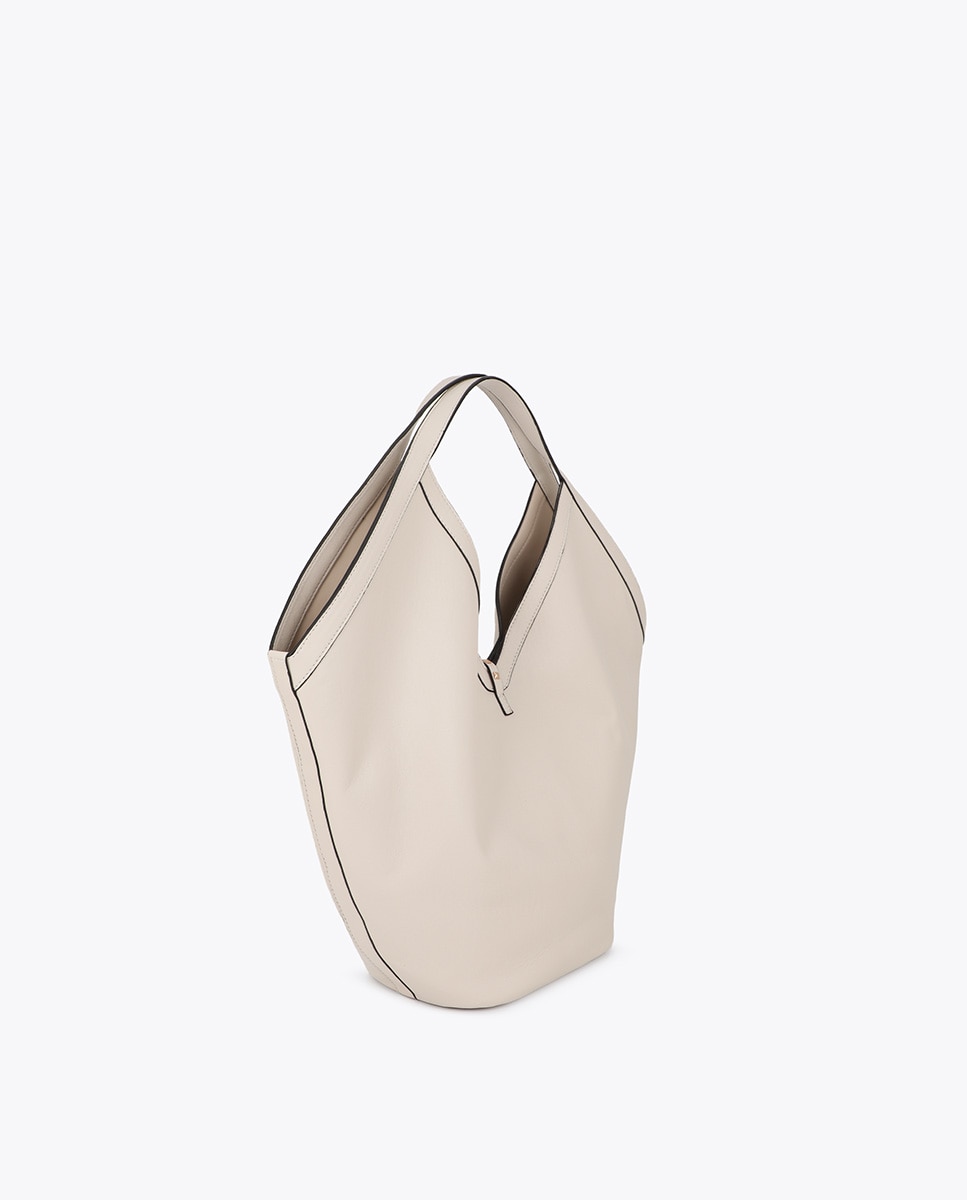 Shopper efecto piel con tira mini tachas - Lola Casademunt - Humo Humo-4